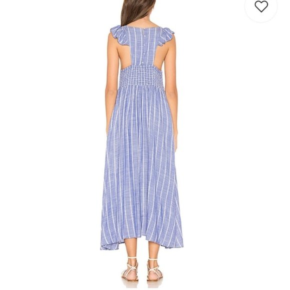 Free People chambray butterflies midi dress - Picture 3 of 5